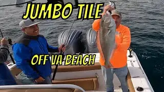 Deep Dropping for Blueline Tilefish with Electric Reels and Jigging Offshore of Virginia Beach
