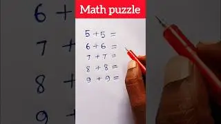 Math puzzle 🔥 | math tricks #shorts