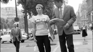 Jean Seberg wearing a NY Herald Tribune t-shirt in Breathless, 1960