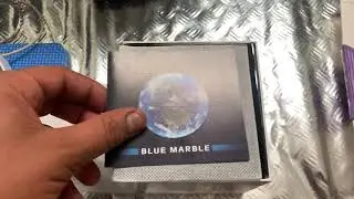 BLUE MARBLE Planet Earth Spherical 3 Oz Silver Coin 5$ Barbados 2020