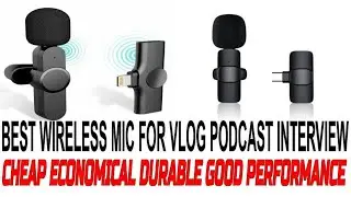 WIRELESS MIC BEST FOR VLOGS PODCAST INTERVIEW= ECONOMICAL WITH GOOD PERFORMANCE= DAILY USE K8 WM