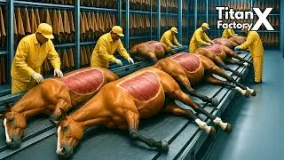 Inside Titan Horse-Leather Factory: From Horse Skin to Luxury Fashion Goods $9000 (Full Process)