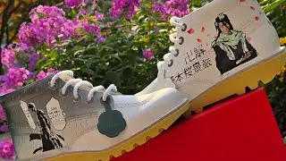 Bleach: Thousand Year Blood War inspired customs shoes with @AngelusBrand paints.