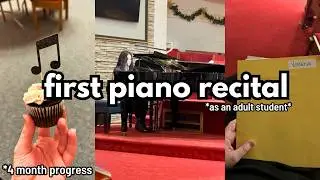 FIRST&nbsp;PIANO&nbsp;RECITAL&nbsp;🎵 day&nbsp;in my life learning piano&nbsp;as an&nbsp;adult&nbsp; (playing Snowman&nbsp;by Sia)
