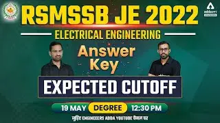 RSMSSB JEN Paper Solution | RSMSSB JEN Answer Key 2022 & Expected Cut Off | 19 May Degree
