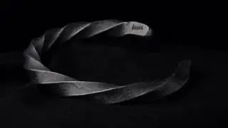 925 Sterling Silver Twisted Bangle Bracelet