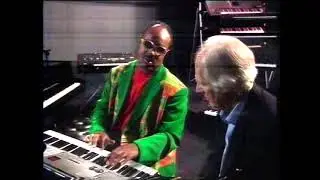 Stevie Wonder in the studio with the Beatles producer George Martin 1998 Part 1