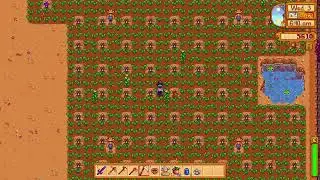 Relaxing Stardew - quiet chill Yr1 on Farming Farm Part 8 - Fall sprinklers, sprinklers, sprinklers