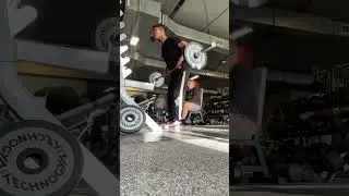 60KG / 135LB BARBELL ROWS FOR 10 REPS | set 3 of 4 #shorts #gym