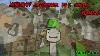 Minecraft Speedrunner VS 5 Hunters Rematch but it is even more Crazier!  (Beat Sync)