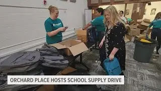 Orchard Place hosts annual school supply drive