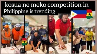 some Ghanaians disbelief how Filipinos are eating Kosua Ne Meko as a competition