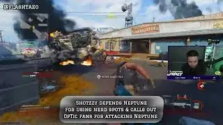Shotzzy defends Neptune and his nerd spots after OpTic fans attack Neptune. 