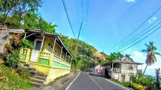 Driving from beautiful Dominica Mero Beach to Roseau 5 months before hurricane Maria hit the island