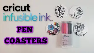 How to use Cricut Infusible Ink Pens - Coasters - Draw with Cricut