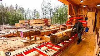 CUTTING A HEMLOCK TIMBER-PACKAGE, WOODMIZER LT15WIDE