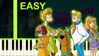 SCOOBY-DOO! MYSTERY INCORPORATED - EASY Piano Tutorial