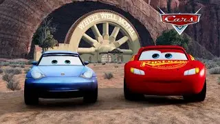 Lightning McQueen and Sally Visits Wheel Well Motel | Cars Movie Remake | BeamNG.drive
