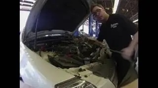 Obie replacing Cadillac timing chains with Zipp Air Tools