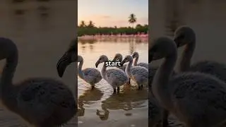 Why Flamingos Turn Pink from Brown?