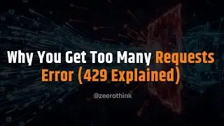 What is HTTP 429 Status Code? (Too Many Requests Explained) | zeerothink 