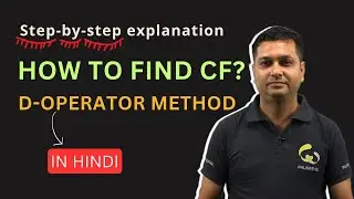 How to find CF in differential equation? Step by step explanation in Hindi | Higher Order Linear DE