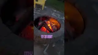 DIY Simple Backyard Fire Pit #diy #shorts #firepit #relaxing #ytshort #patienceiskey #project #yt