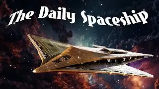 Daily Spaceship - Lightwave Fabricator, Alien Solar Sail Fabrication Spaceship
