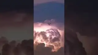 dragon in the sky over clouds
