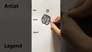 Kids vs Artist vs legend ✨#shorts#drawing#art#viral