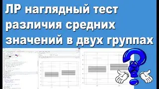 ЛР наглядный тест различия средних значений в двух группах