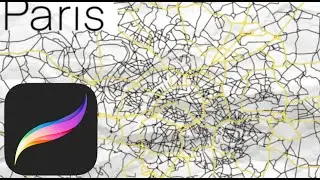 HOW to DRAW COOL MAP ART like this