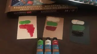 WATER MIXABLE OIL COLORS BRAUBERG ART / ВОДОРАЗБАВИМЫЕ МАСЛЯНЫЕ КРАСКИ ОТ БРАУБЕРГ ПРЕМИАЛЬНАЯ СЕРИЯ