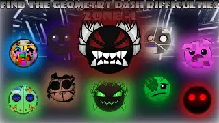 Roblox Find The Geometry Dash Difficulties: Zone -1 (???) All 10 Difficulties + Zone -1 Obtainment