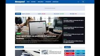 Newspeed - Professional News and Magazine Blogger Template
