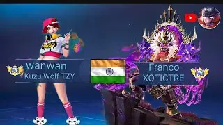 GLOBAL WANWAN X FAMOUS YOUTUBRE @XOTICTRE_ML  THE GOD OF FRANCO 🔥💀 MLBB