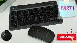 Part 1- KEYBOARD DAN MOUSE WIRELESS GROTIC TABLET ADVANCE VX LITE 🕹🕹🕹 ||murah & gampang koneksinya👍