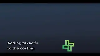 Adding takeoffs to the costing