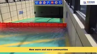 L-Shaped Flood Barrier Durable Flexible Protection #FloodBarrier #roadsafety  #FlexibleBarrier #防洪板