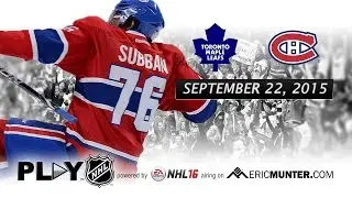 NHL 16 Simulation: Maple Leafs vs Canadiens