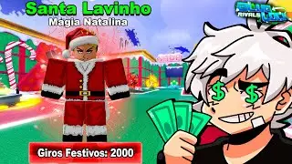 2000 GIROS FESTIVOS EM BUSCA DO SANTA LAVINHO LIMITADO NO BLUELOCK RIVALS!!🤑❄️