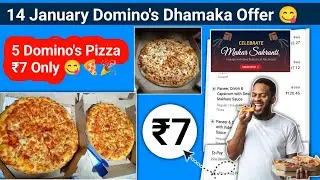 5 Domino's Pizza 🍕 ₹7 Only 😋 | dominos coupon code today | Domino's Pizza offer coupon code today 