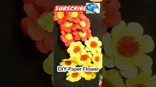 DIY paper flower craft ❤️ #shorts #youtubeshorts #shortvideo #trending #diy #paperflower #howtomake