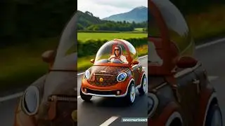 AI Video: Luxury Handbag Car Driving Through Countryside