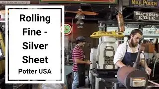 Rolling Fine Silver Sheet