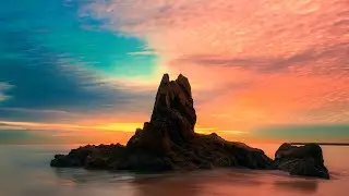 Relaxation Music for Stress and Anxiety | Amazing Visuals of Sunset & Oceans