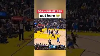 SGA is SHAMELESS out here 😭 #NBA #Warriors #ShaiGilgeousAlexander