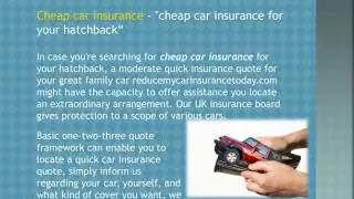 Car Insurance Comparison Cheap car insurance