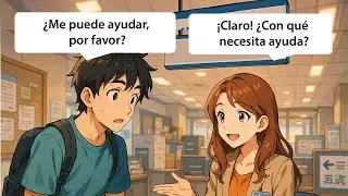 Real-Life Spanish  & Phrases: Asking for Help l Basics Spanish