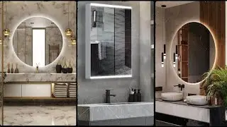 Modern Bathroom Mirror Wall Decor|Best Mirror Designs for Bathroom
